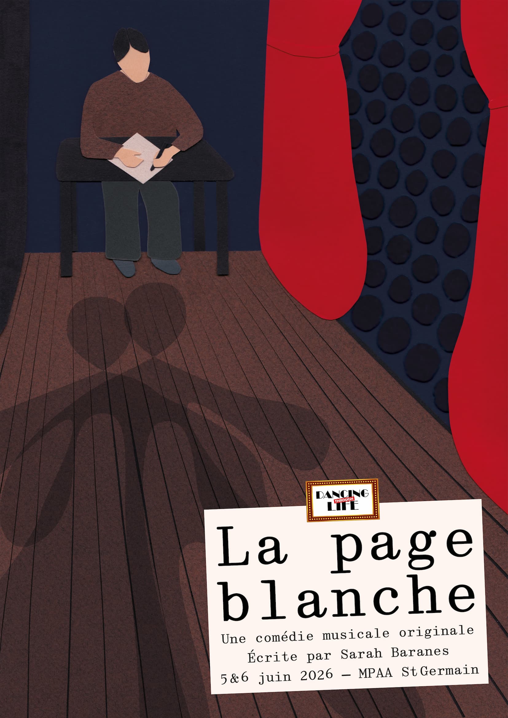 Affiche du spectacle La Page Blanche